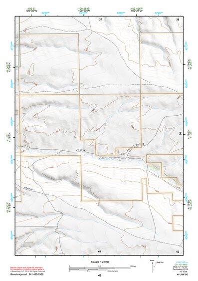 41109SE Page 49 Firehole Canyon Topo Preview 1