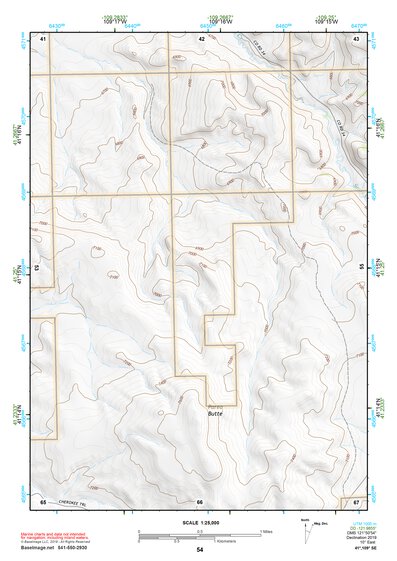 41109SE Page 54 Firehole Canyon Topo Preview 1