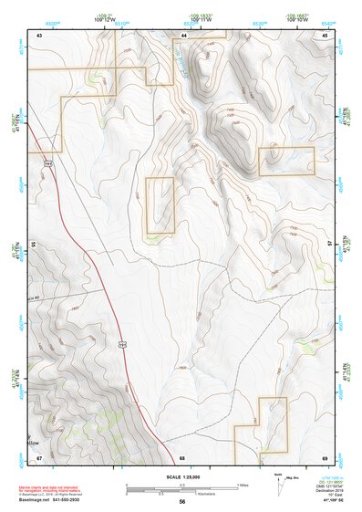 41109SE Page 56 Firehole Canyon Topo Preview 1