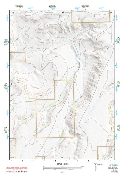 41109SE Page 57 Firehole Canyon Topo Preview 1