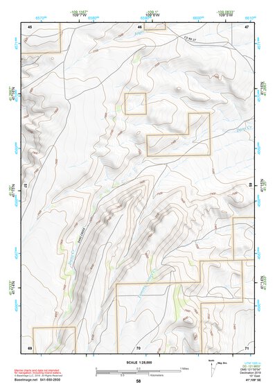 41109SE Page 58 Firehole Canyon Topo Preview 1