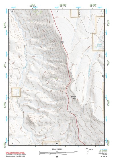 41109SE Page 68 Firehole Canyon Topo Preview 1