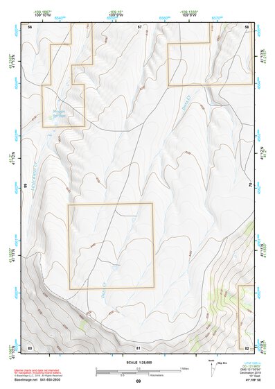 41109SE Page 69 Firehole Canyon Topo Preview 1