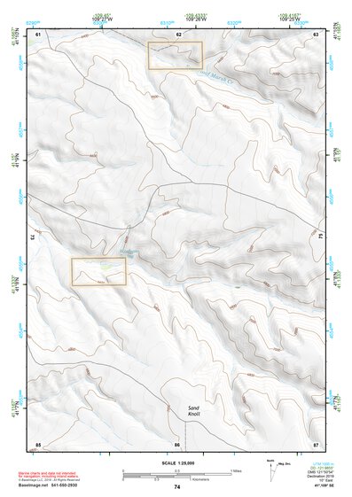 41109SE Page 74 Firehole Canyon Topo Preview 1