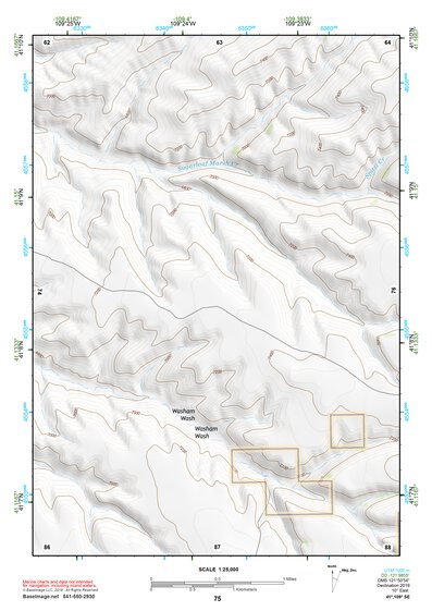41109SE Page 75 Firehole Canyon Topo Preview 1