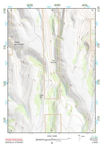 41109SE Page 78 Firehole Canyon Topo Preview 1