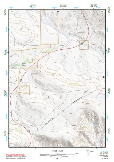 41109SE Page 80 Firehole Canyon Topo Preview 1
