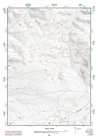41109SE Page 84 Firehole Canyon Topo Preview 1
