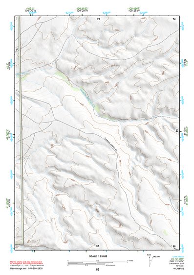 41109SE Page 85 Firehole Canyon Topo Preview 1