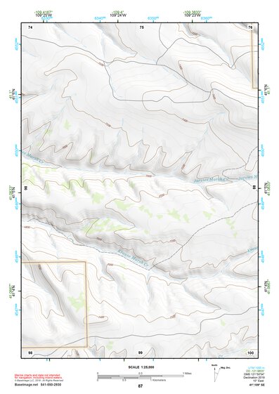 41109SE Page 87 Firehole Canyon Topo Preview 1