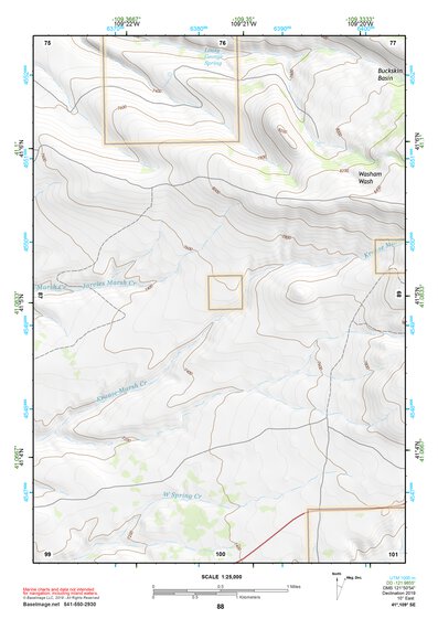 41109SE Page 88 Firehole Canyon Topo Preview 1