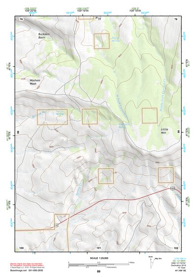 41109SE Page 89 Firehole Canyon Topo Preview 1