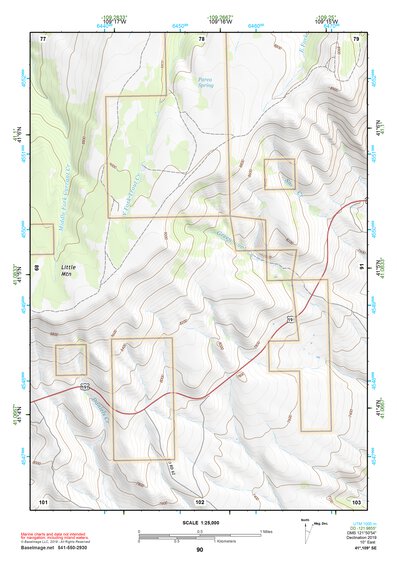 41109SE Page 90 Firehole Canyon Topo Preview 1