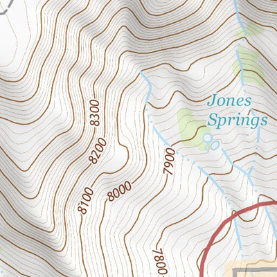 41109SE Page 91 Firehole Canyon Topo Preview 3