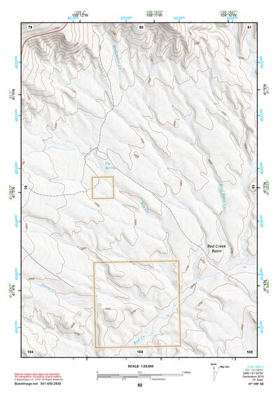 41109SE Page 92 Firehole Canyon Topo Preview 1