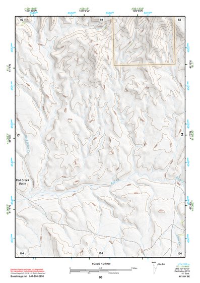 41109SE Page 93 Firehole Canyon Topo Preview 1