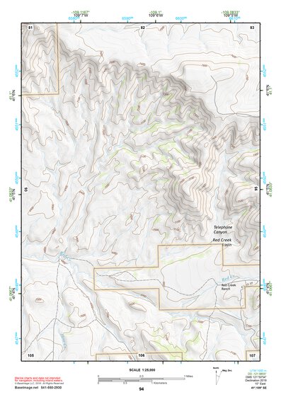41109SE Page 94 Firehole Canyon Topo Preview 1