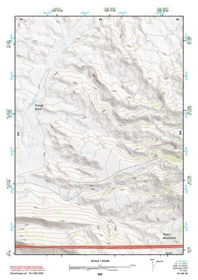 41109SE Page 104 Firehole Canyon Topo Preview 1
