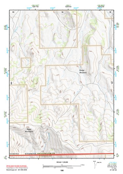 41109SE Page 106 Firehole Canyon Topo Preview 1