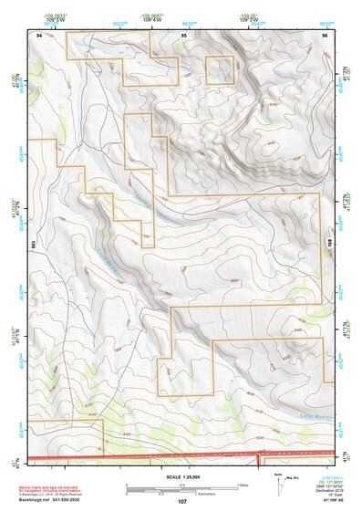 41109SE Page 107 Firehole Canyon Topo Preview 1