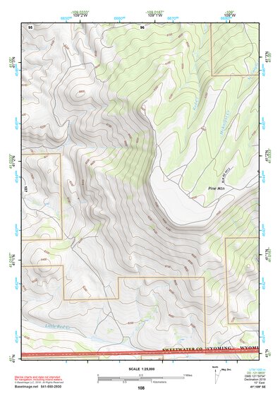 41109SE Page 108 Firehole Canyon Topo Preview 1