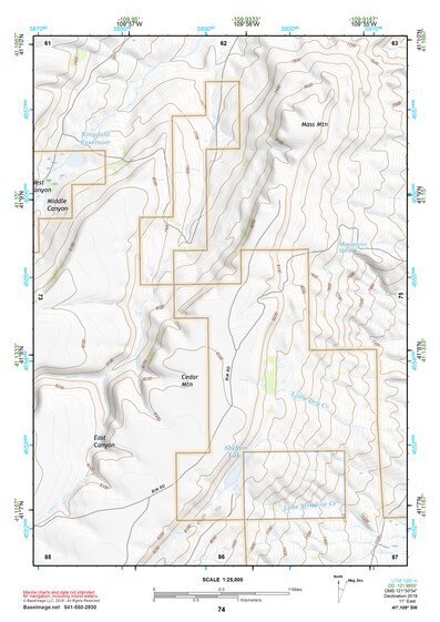 41109SW Page 74 Firehole Canyon Topo Preview 1