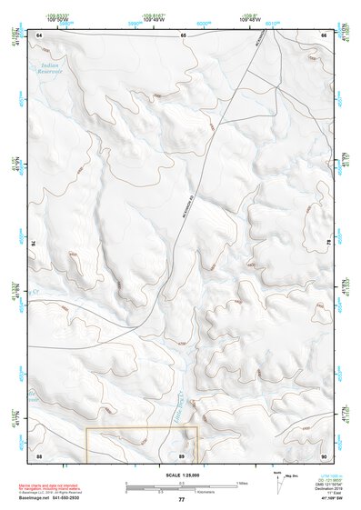 41109SW Page 77 Firehole Canyon Topo Preview 1