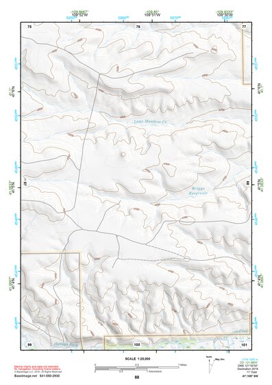 41109SW Page 88 Firehole Canyon Topo Preview 1