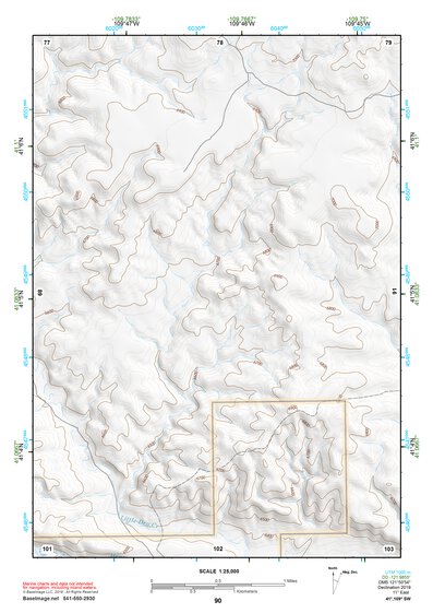 41109SW Page 90 Firehole Canyon Topo Preview 1