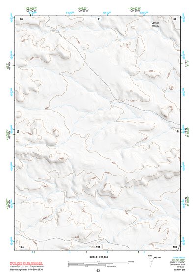 41109SW Page 93 Firehole Canyon Topo Preview 1