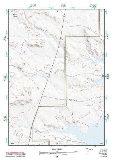 41109SW Page 94 Firehole Canyon Topo Preview 1