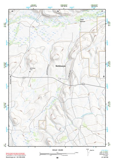 41109SW Page 98 Firehole Canyon Topo Preview 1