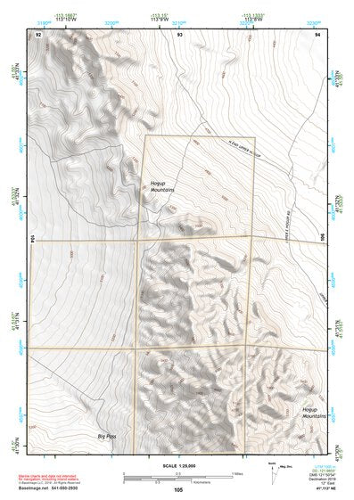 41113NE Page 105 Grouse Creek Topo Preview 1