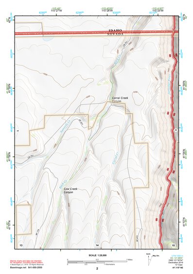 41115NE Page 2 Jarbidge Mountains Topo Preview 1