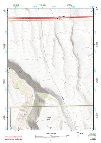 41115NE Page 5 Jarbidge Mountains Topo Preview 1