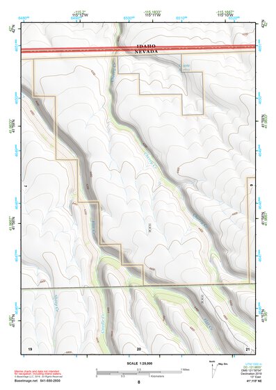 41115NE Page 8 Jarbidge Mountains Topo Preview 1