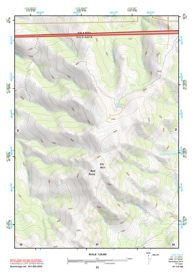 41115NE Page 11 Jarbidge Mountains Topo Preview 1