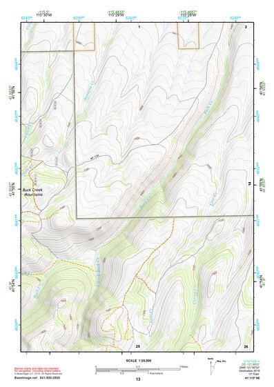 41115NE Page 13 Jarbidge Mountains Topo Preview 1