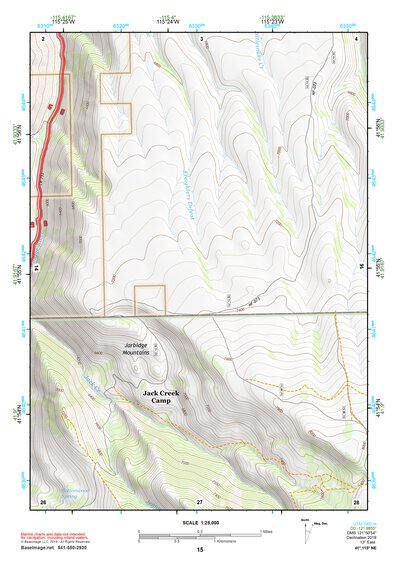 41115NE Page 15 Jarbidge Mountains Topo Preview 1