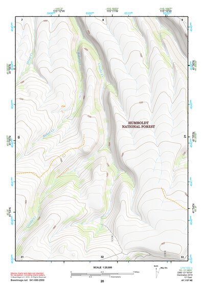 41115NE Page 20 Jarbidge Mountains Topo Preview 1