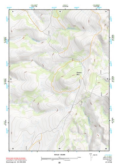 41115NE Page 22 Jarbidge Mountains Topo Preview 1