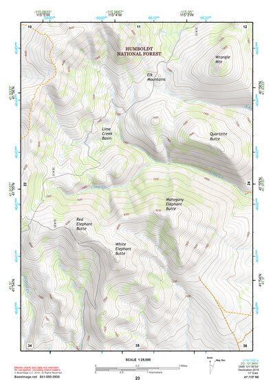 41115NE Page 23 Jarbidge Mountains Topo Preview 1