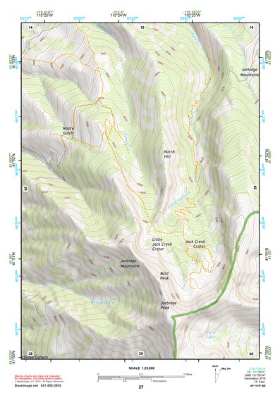 41115NE Page 27 Jarbidge Mountains Topo Preview 1