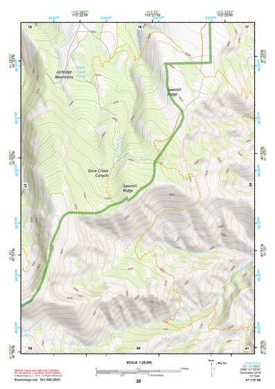 41115NE Page 28 Jarbidge Mountains Topo Preview 1