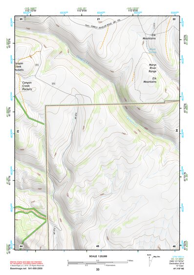 41115NE Page 33 Jarbidge Mountains Topo Preview 1