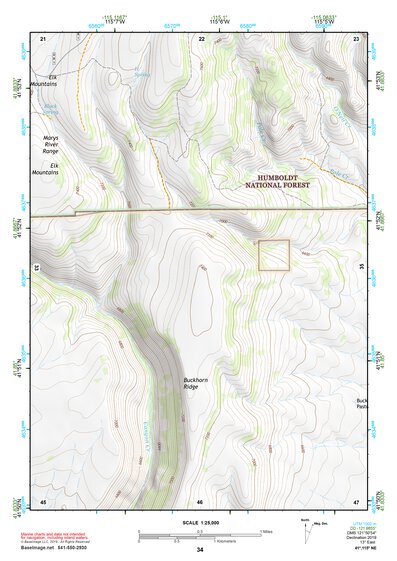 41115NE Page 34 Jarbidge Mountains Topo Preview 1