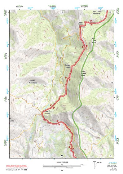 41115NE Page 37 Jarbidge Mountains Topo Preview 1