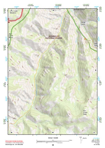 41115NE Page 38 Jarbidge Mountains Topo Preview 1