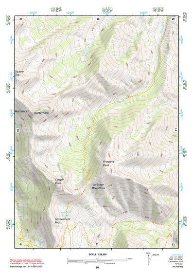 41115NE Page 40 Jarbidge Mountains Topo Preview 1