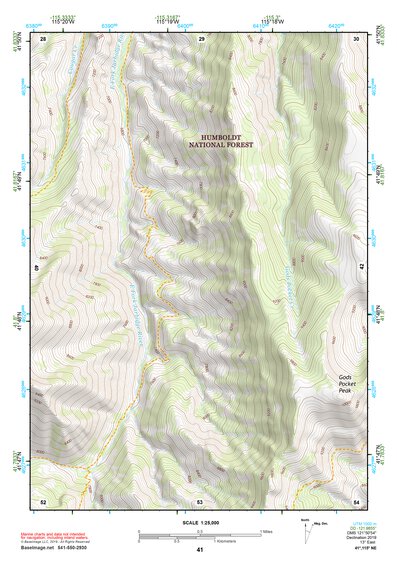 41115NE Page 41 Jarbidge Mountains Topo Preview 1